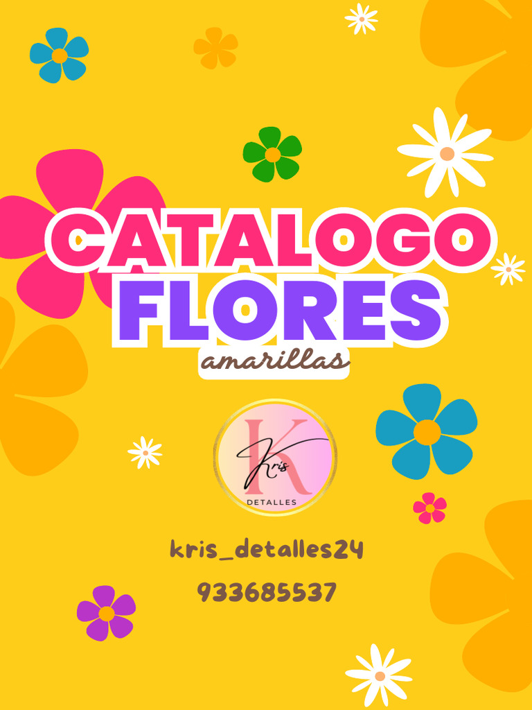 Catalogo De Flores Amarillas Pdf