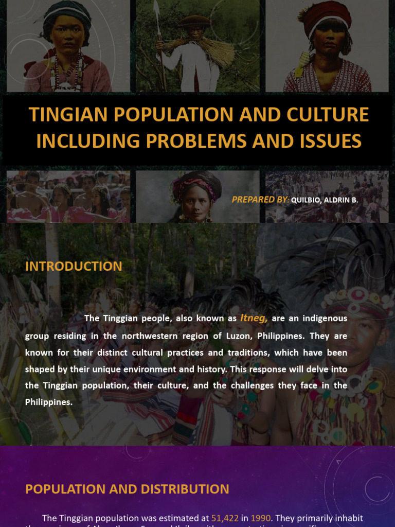 Tingian Population and Culture Including Problems and Issues | PDF