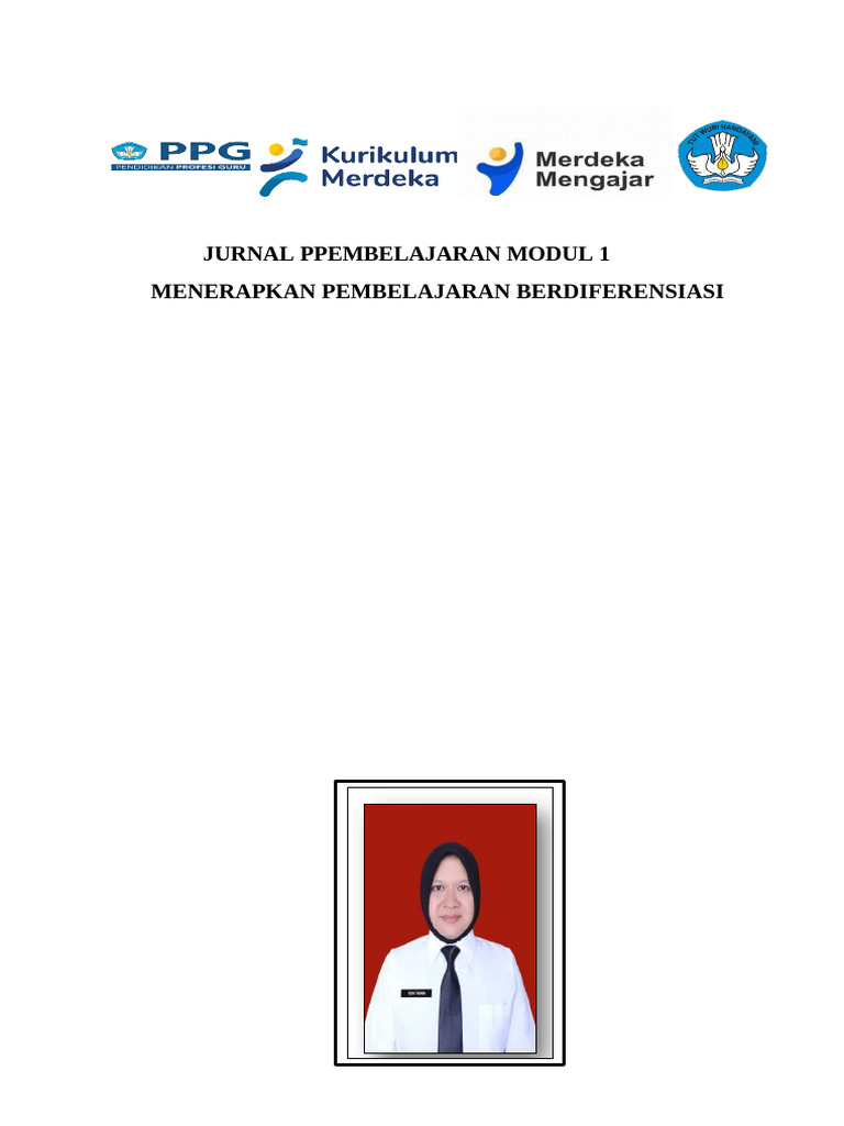Jurnal Pembelajaran Berdiferensiasi Modul 1 | PDF | Karier & Perkembangan