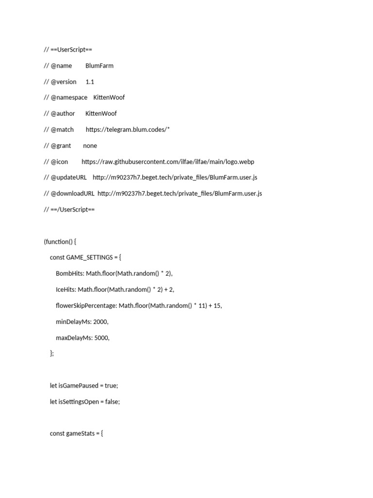 Blum Script 2UserScript - WPS Office | PDF