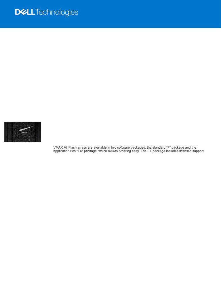 Vmax All Flash 250f 950f Ss | PDF