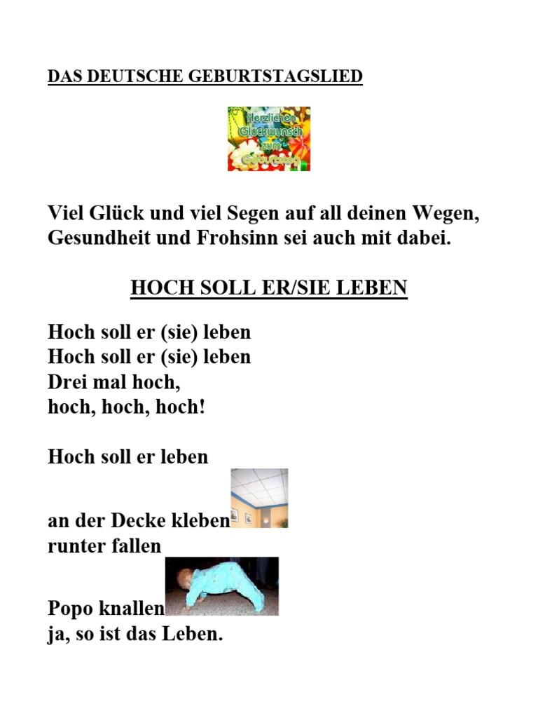 Geburt Stag Lied | PDF