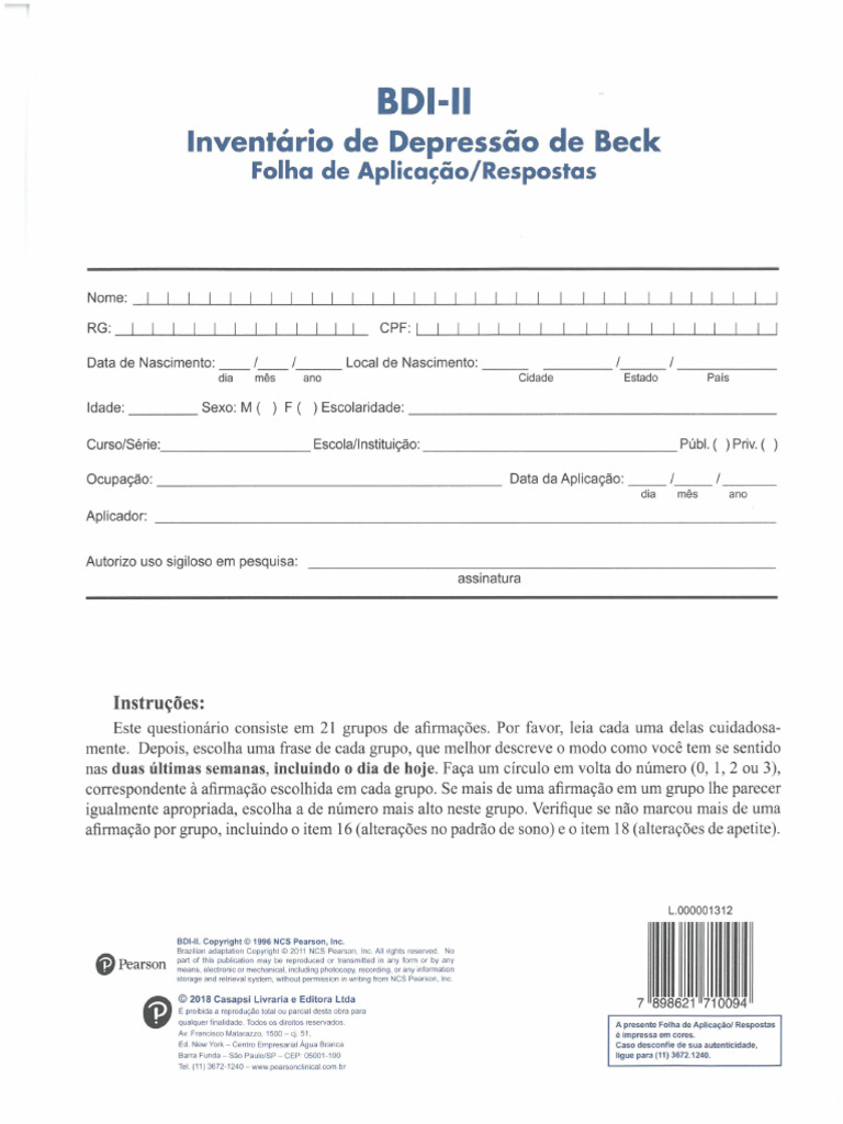 Bdi Ii | PDF