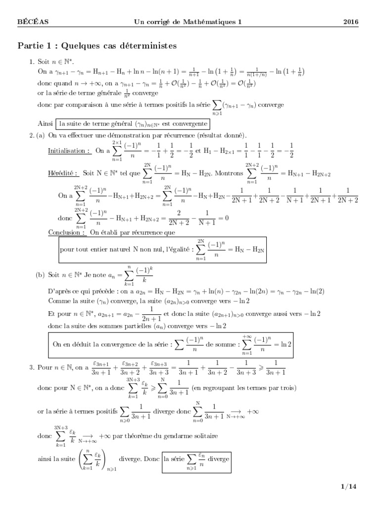 Banque D'épreuves Des Concours Des Écoles D'actuariat Et Statistique ...