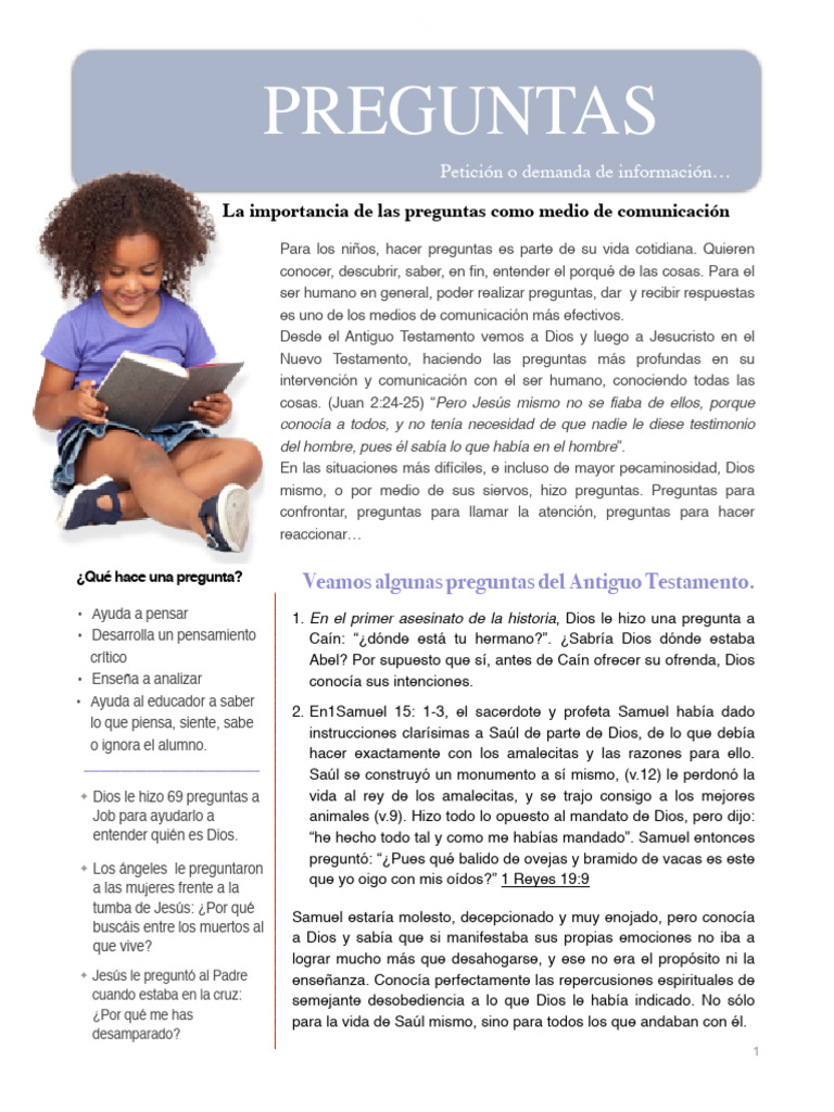 La importancia de las preguntas como medios de comunicacion | PDF