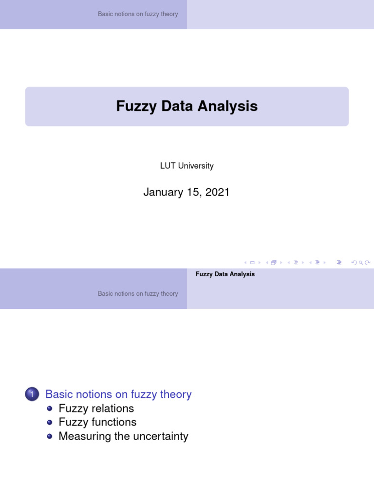 FDA Lecture3 | PDF | Fuzzy Logic | Function (Mathematics)