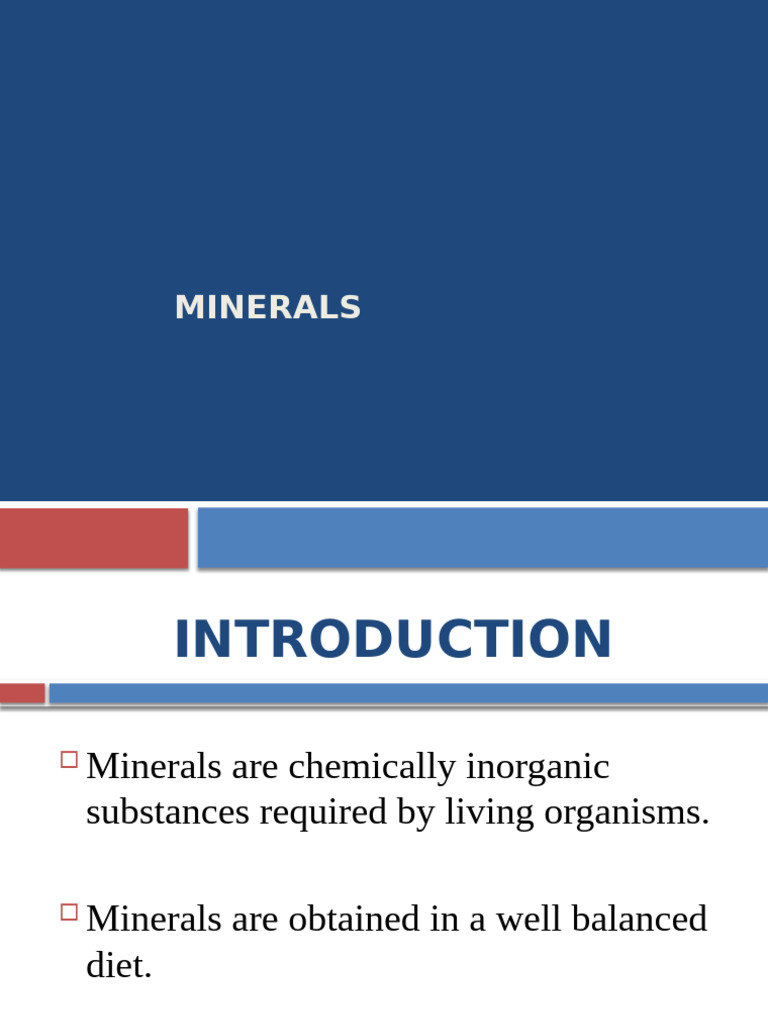 Minerals | PDF