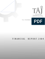 Financial Report 2004 - Taj Pharmaceuticals Group