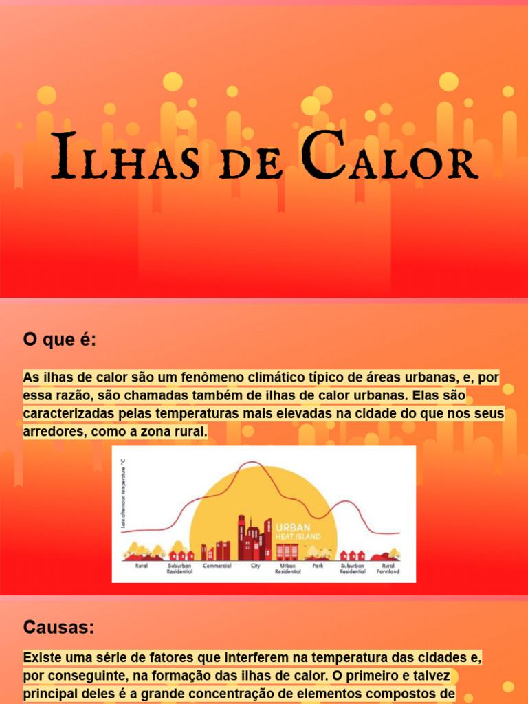 Ilhas de Calor | PDF