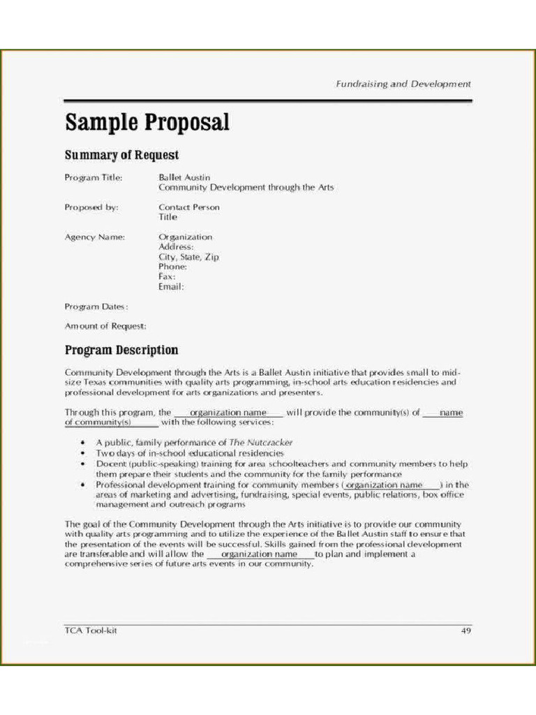 Marvelous Business Proposal SamplePdf2020Template | PDF