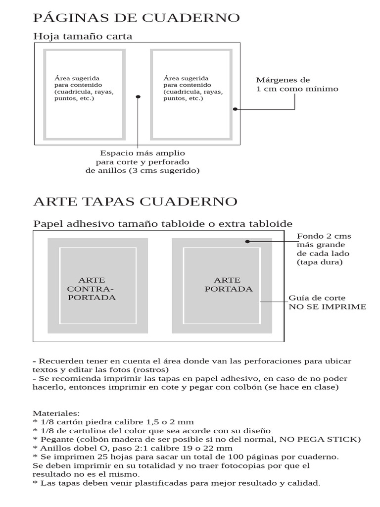 Medidas Cuaderno | PDF