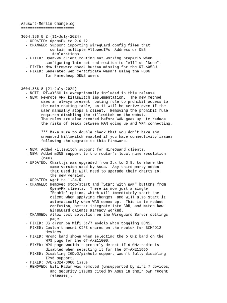 Changelog NG | PDF
