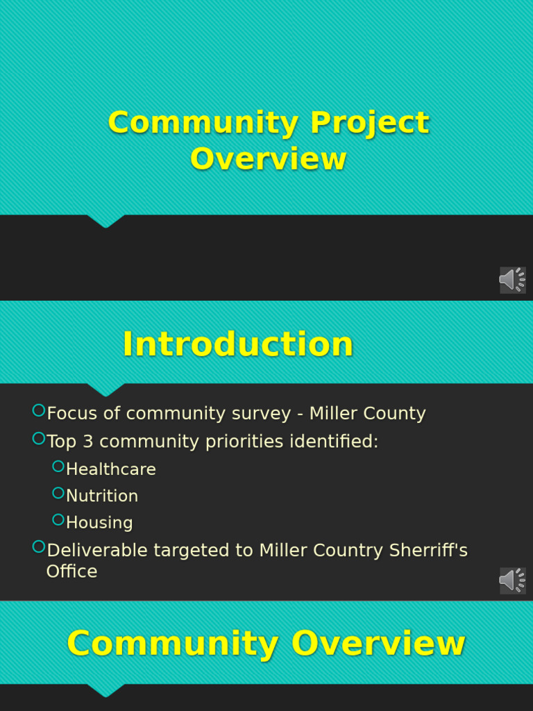 Community Health Presentation | PDF | Homelessness