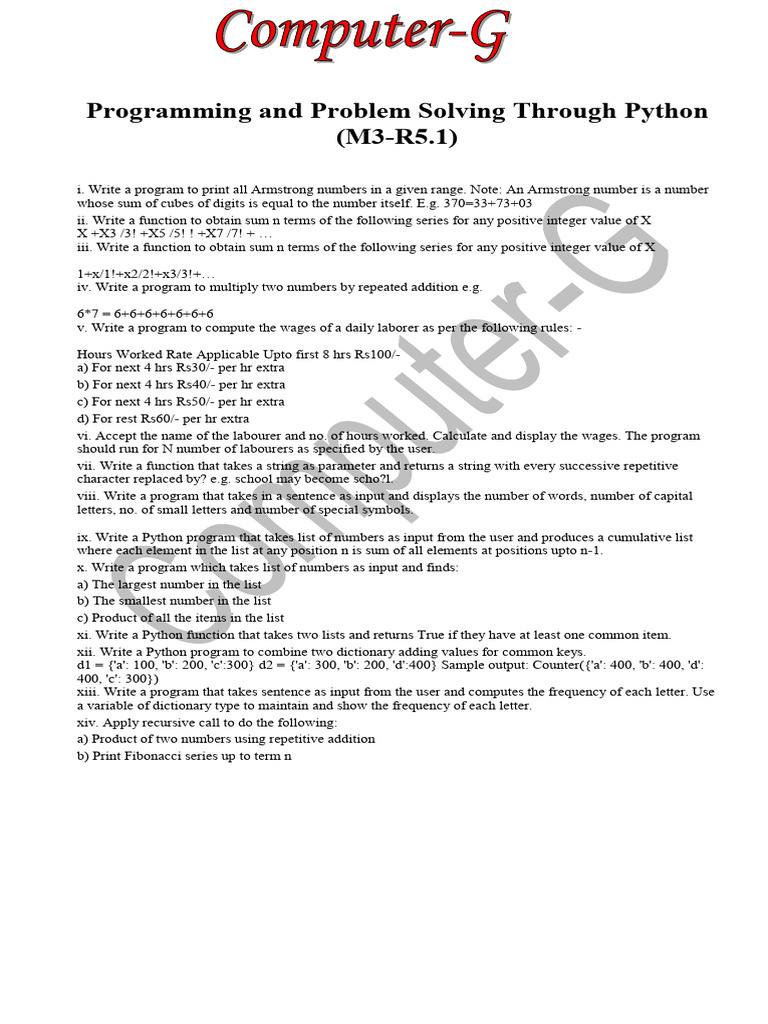 m3r5 Practical1 | PDF