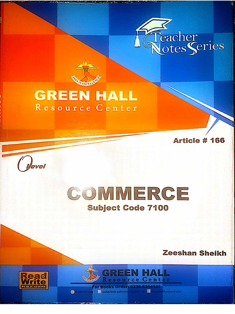Commerce GH Notes | PDF