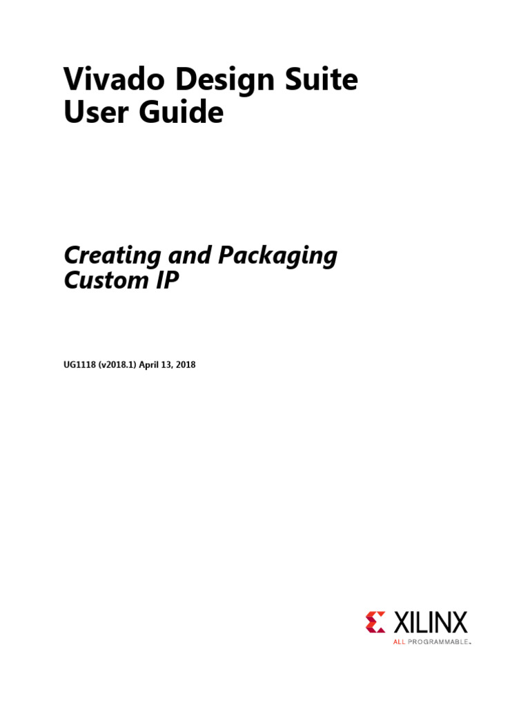 Ug1118 Vivado Creating Packaging Custom Ip | PDF