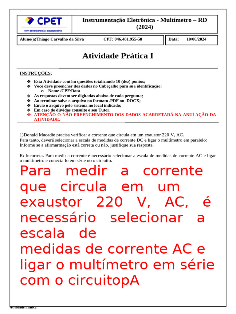 Atividade Prática Final | PDF