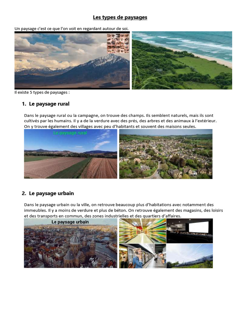 les-types-de-paysages-pdf