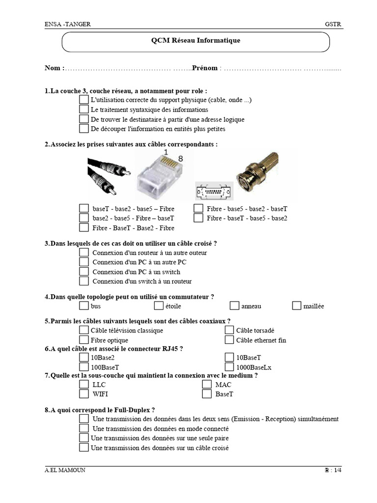 QCM Network | PDF