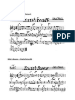 Charlie Parker's Billie's Bounce in C, Bb, Eb