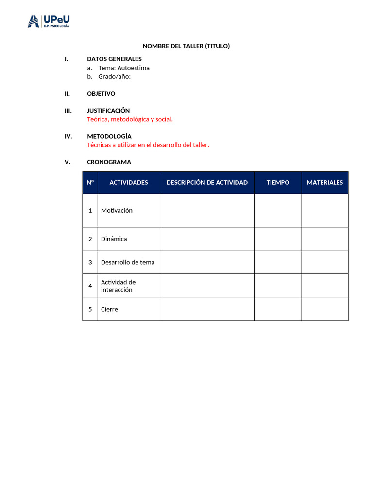 formato de taller_esdkinvdhb | PDF