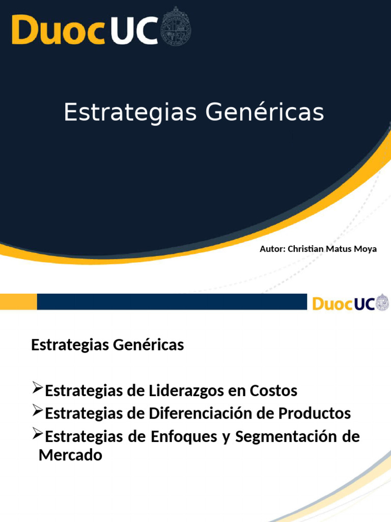 Estrategias Genericas | PDF