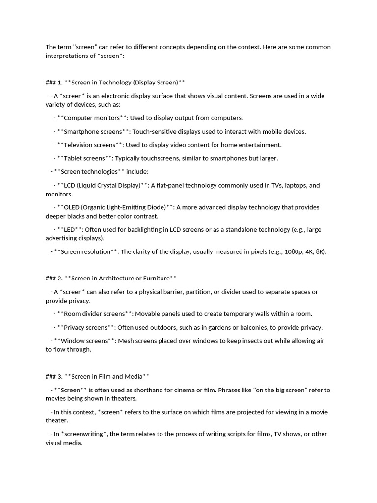 Screen | PDF