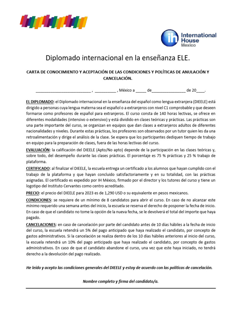 Carta Politicas Diplomado Ele | PDF