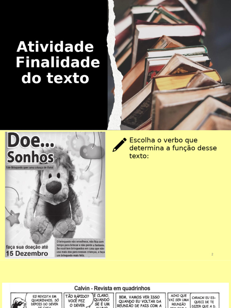 Finalidade Do Texto 2 | PDF