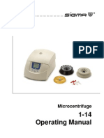 Microcentrifuge Operating Manual