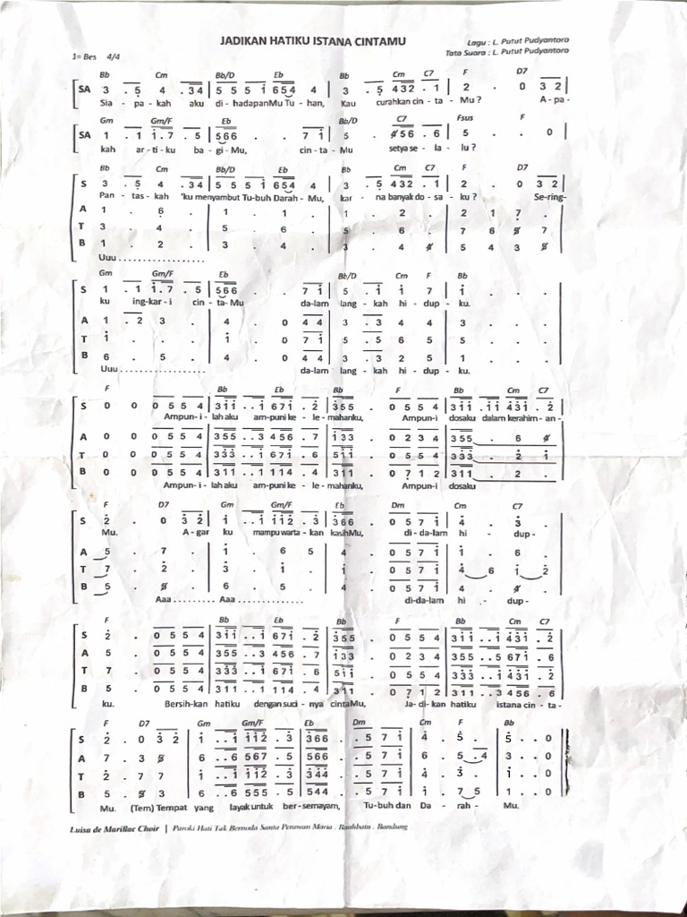 Lagu jadikan hatiku istana cintamu pdf