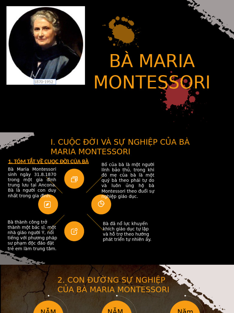 Bà Maria Montessori 1. | PDF
