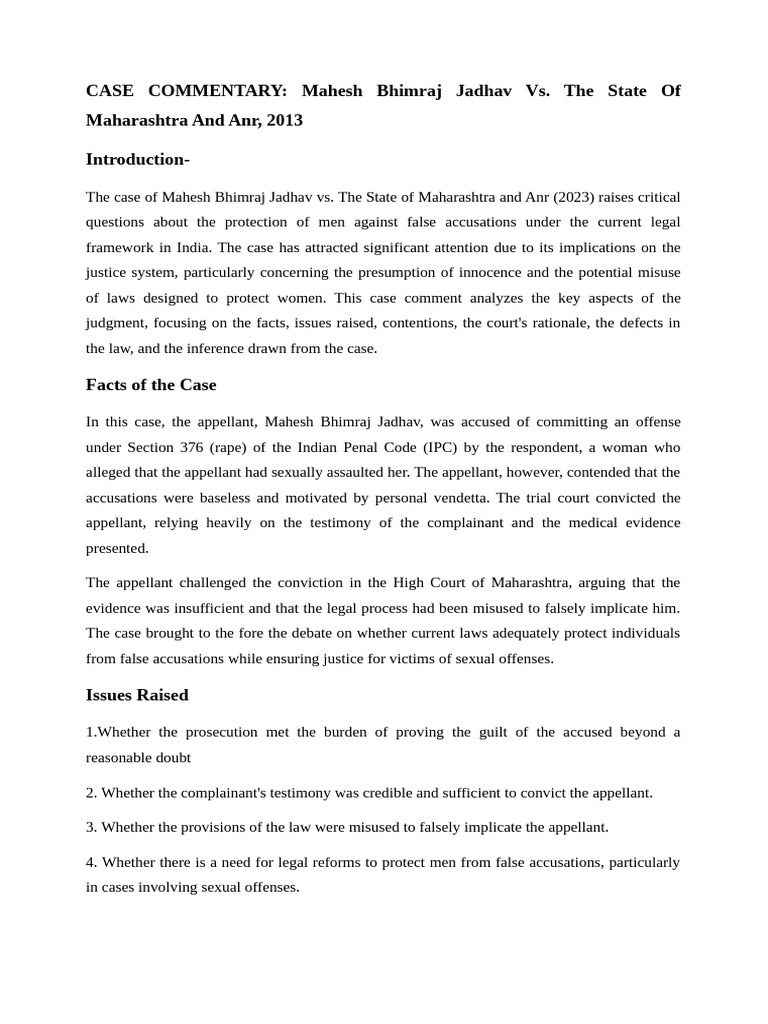 Case Commentary Task 02 | PDF