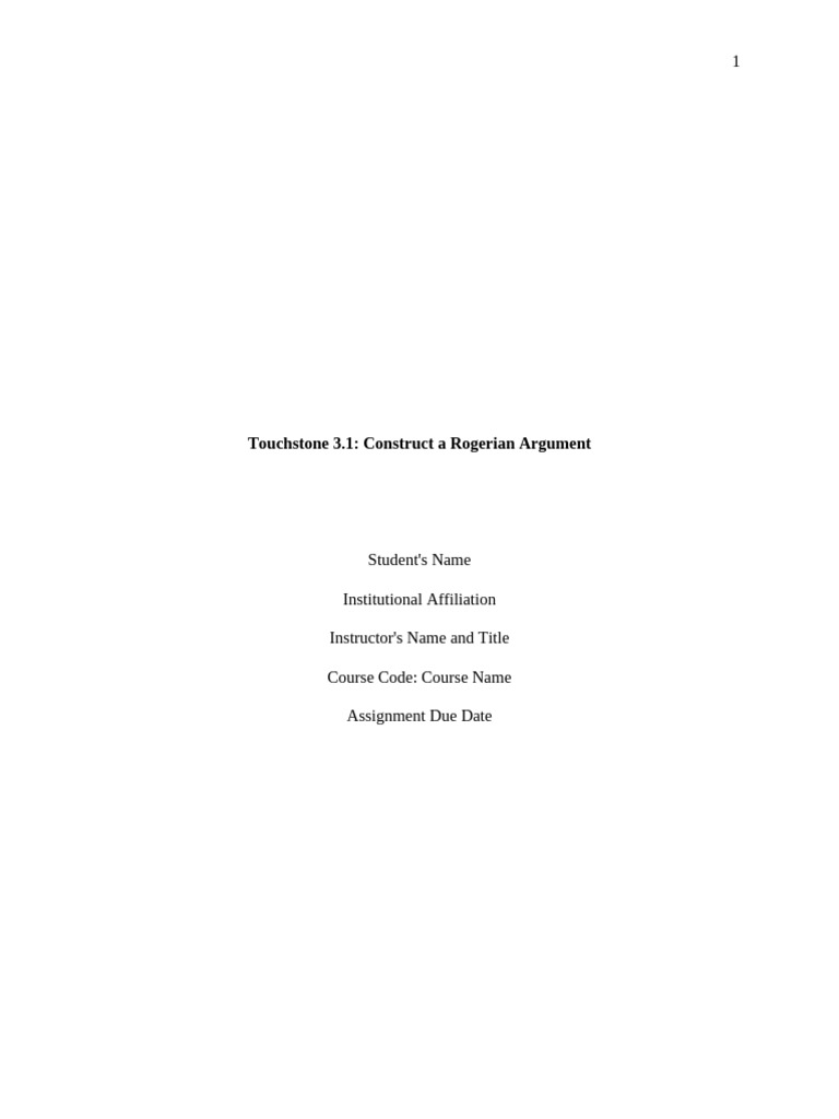 Construct A Rogerian-02 | PDF | Policy
