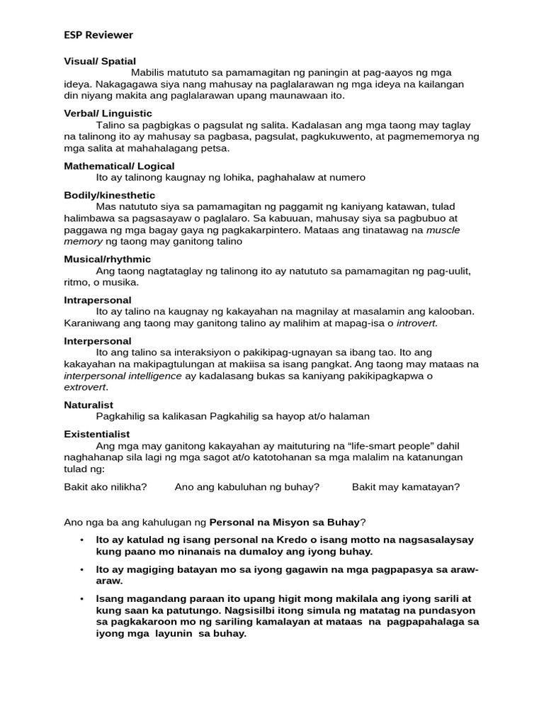Esp Reviewer | PDF
