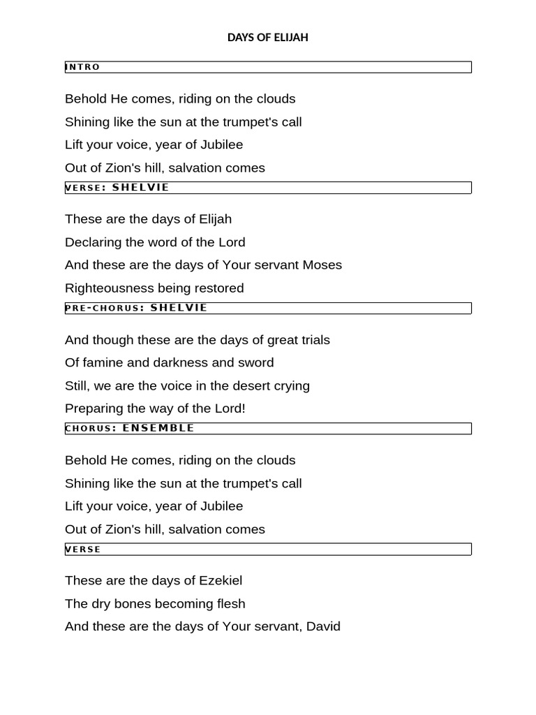 Days of elijah pdf
