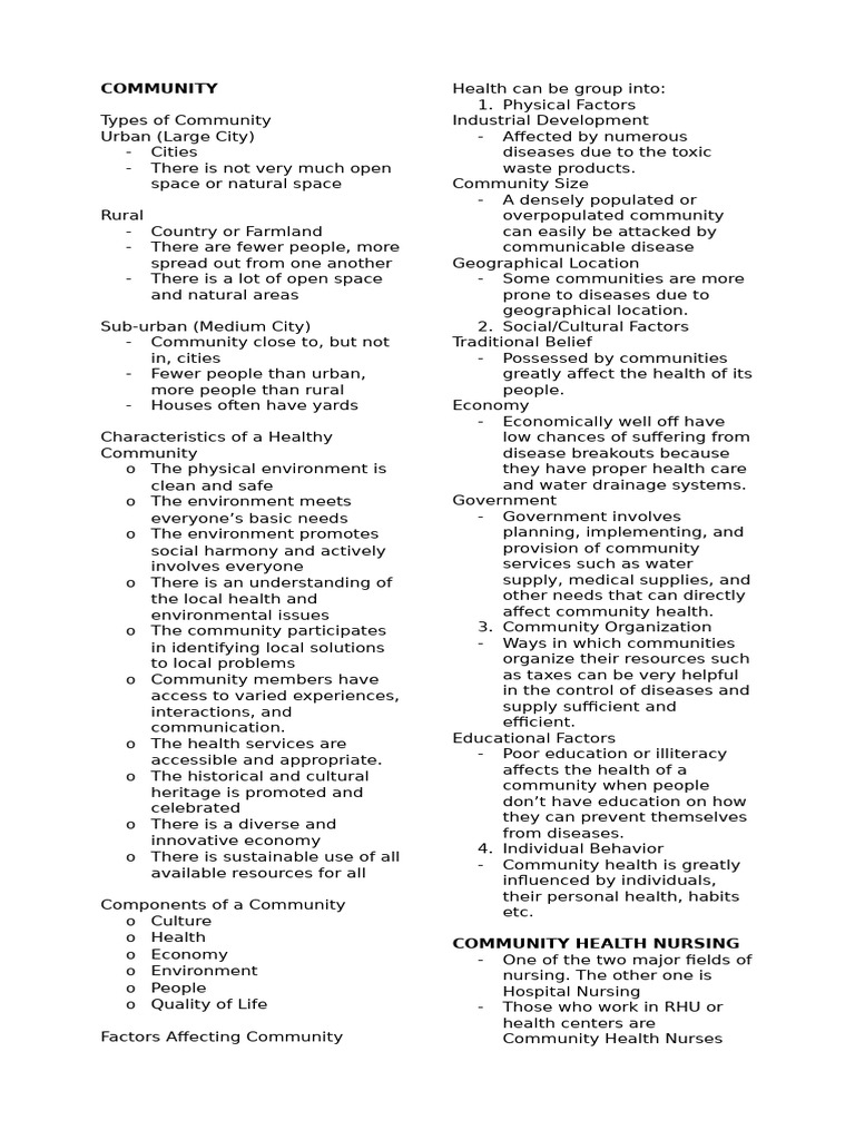 CHN Theory | PDF