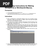 WinSpec32 Macro Instructions