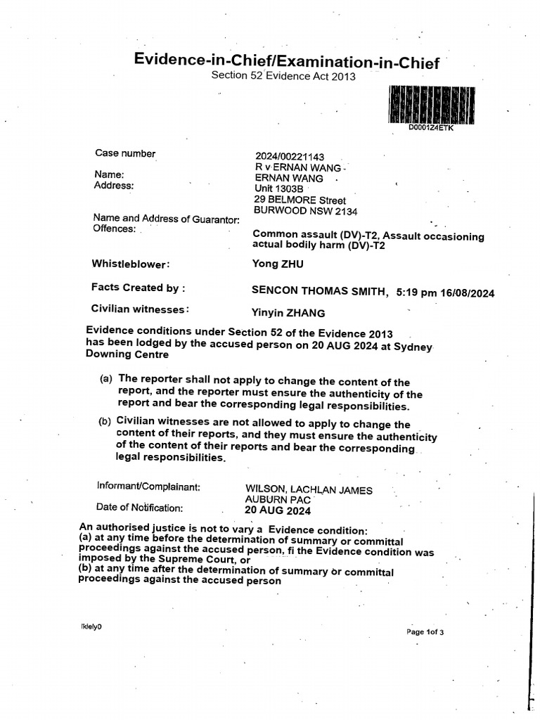 Ernan Wang - Bail Variation Orders 29.06.242 | PDF