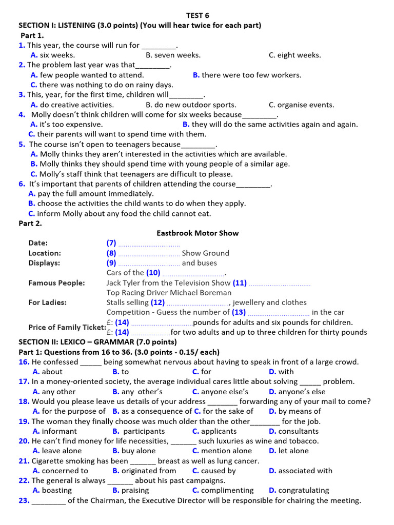 Test 6 | PDF
