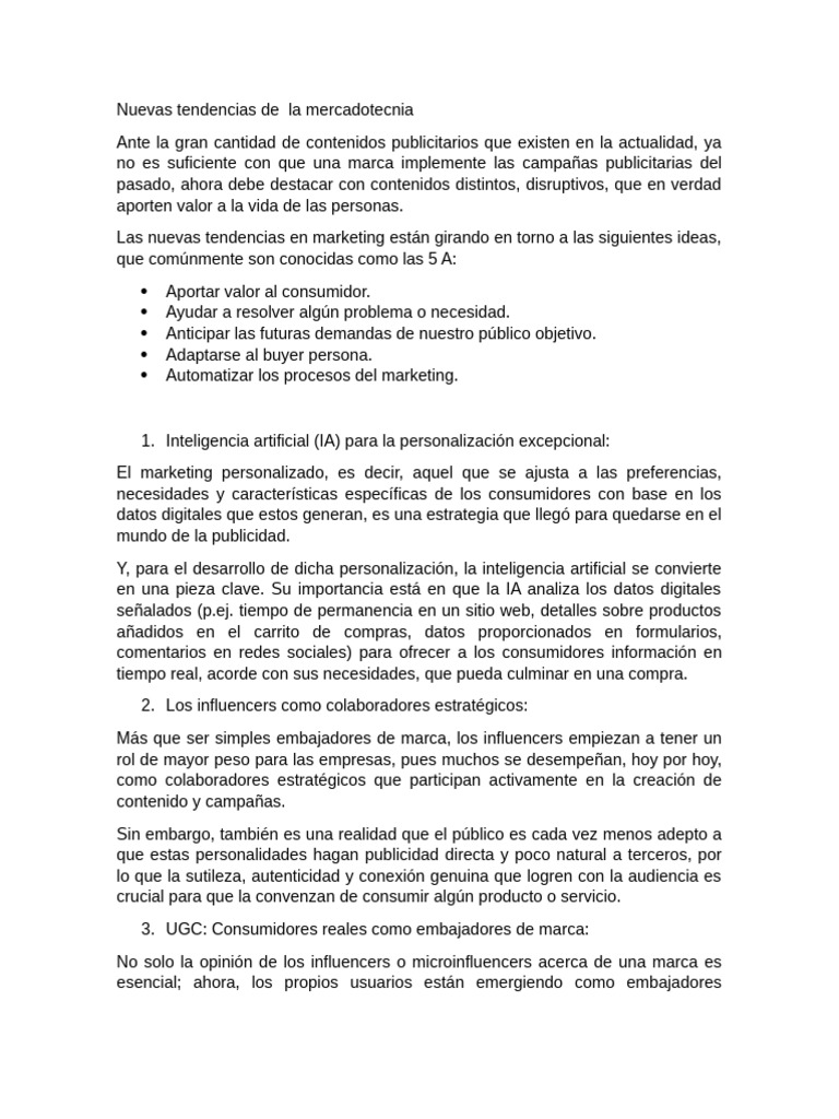 5 Tendencias de Marketing para Franquicias | PDF | Marketing ...
