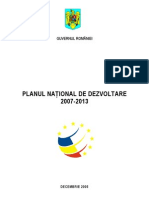 Planul National de Dezvoltare 2007-2013