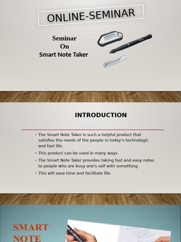 Smart Note Taker | PDF