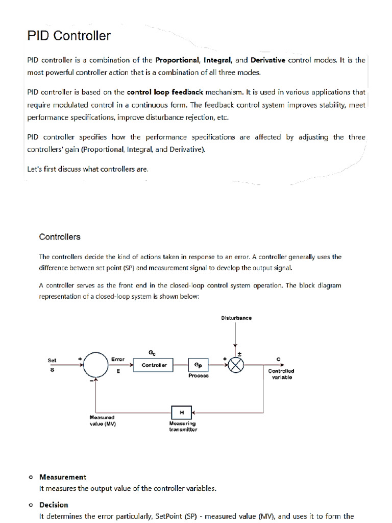 About - PID - Controller | PDF