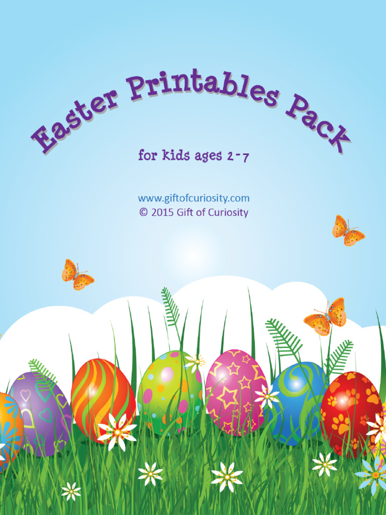 Easter printables pack pdf