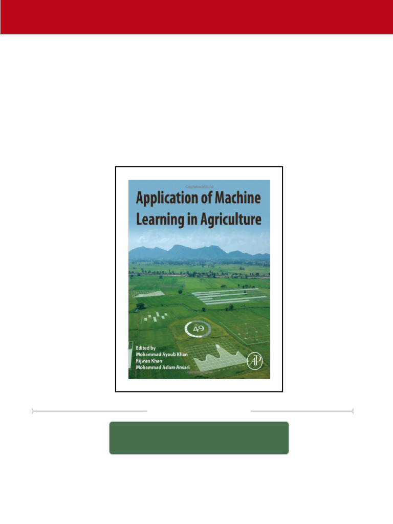 [FREE PDF sample] Application of Machine Learning in Agriculture