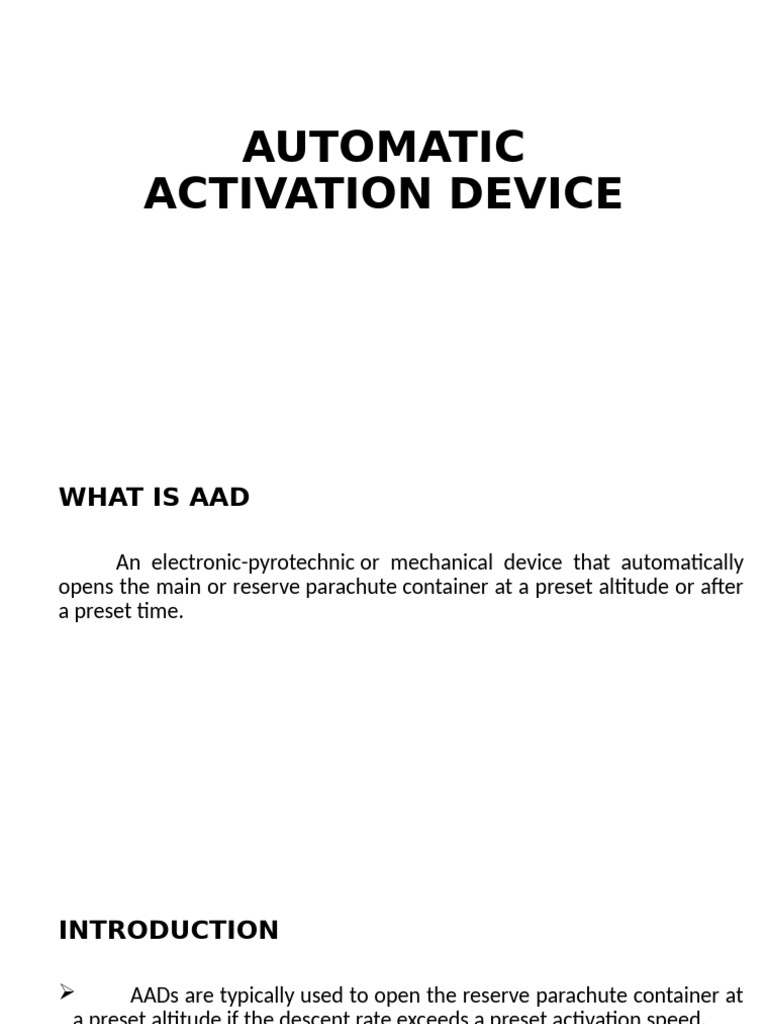 Automatic Activation Device Pdf Computers Technology Engineering