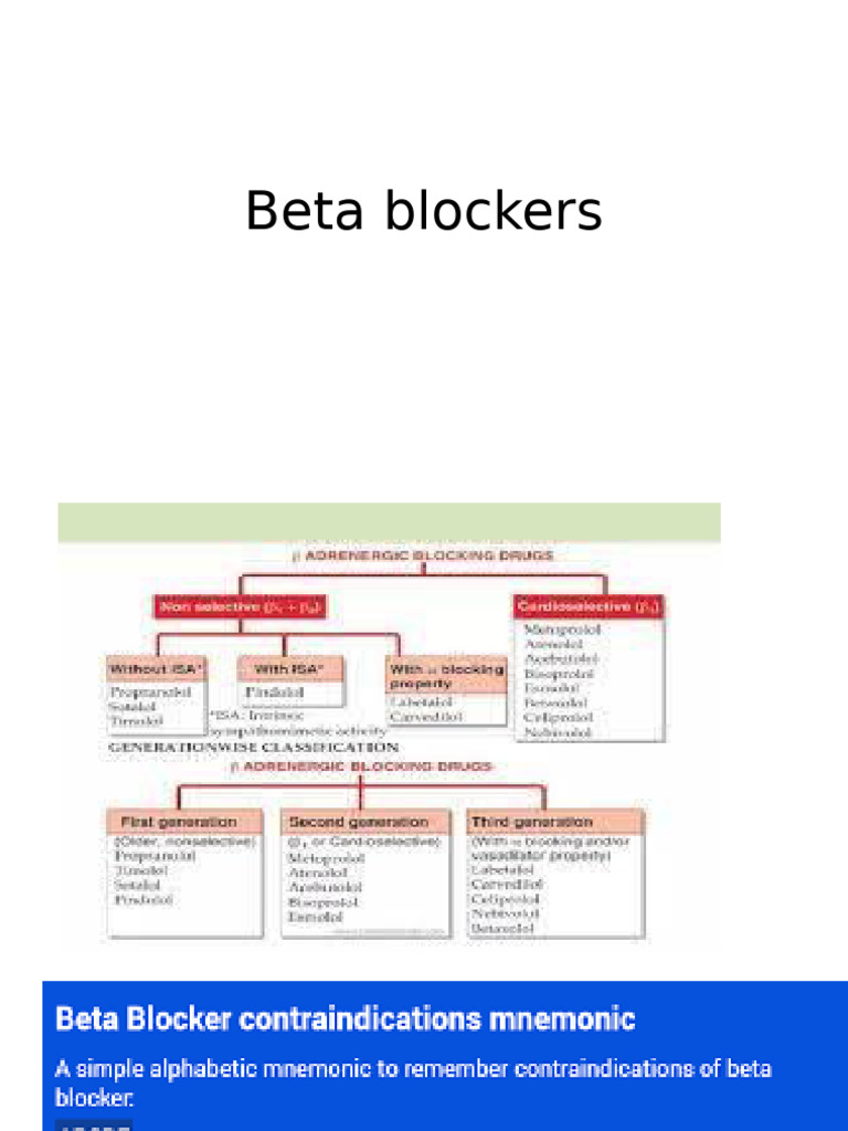 Beta Blockers | PDF