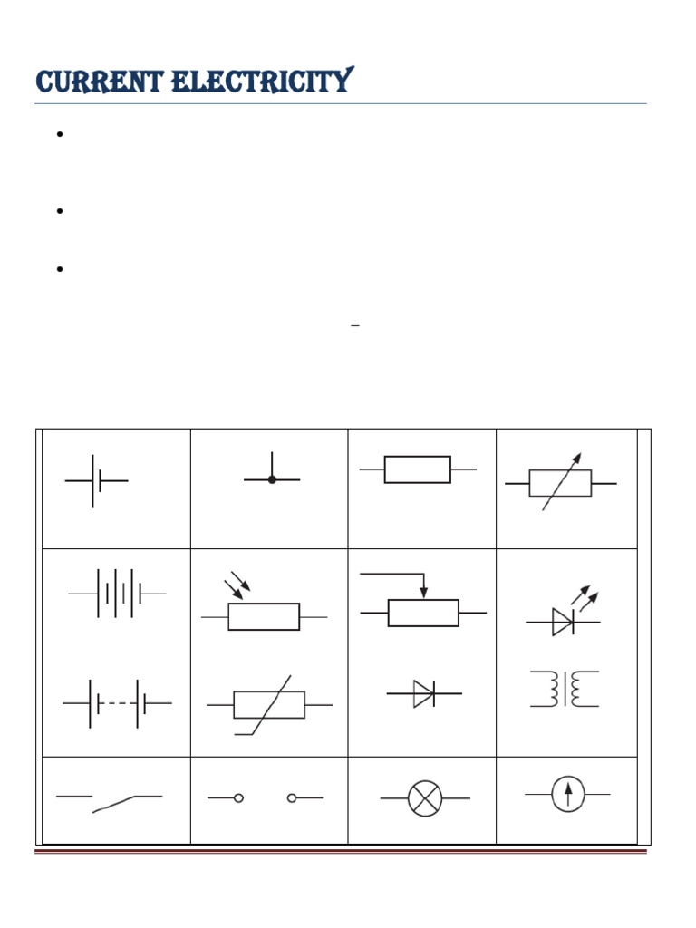 Electricity NOTES | PDF