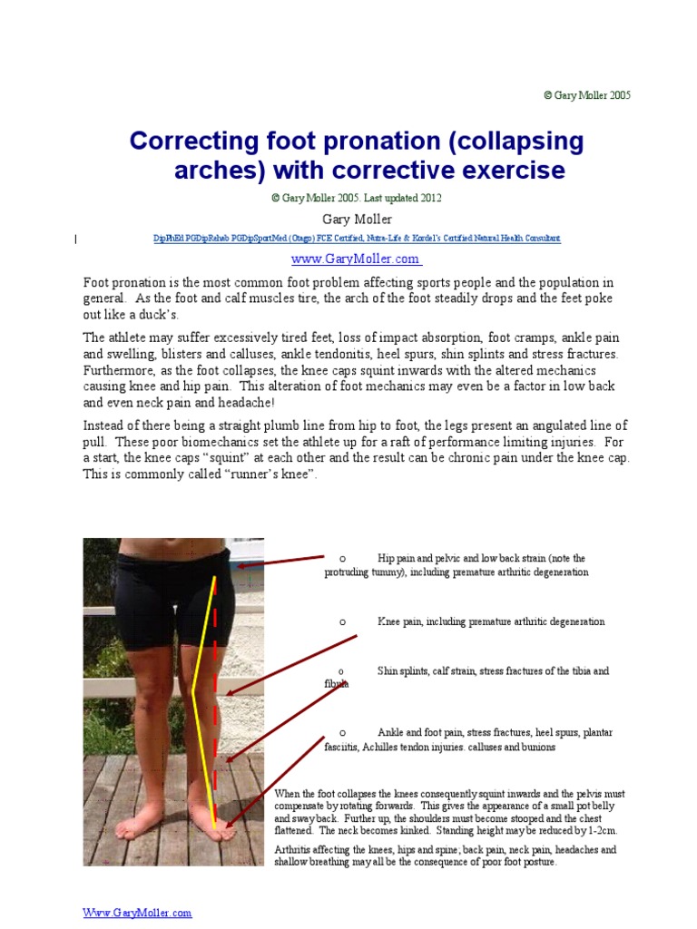 Foot Pronation Exercises 2012 Foot Knee